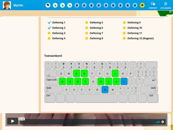 typecursus kinderen Oefenigen Typecursus kinderen